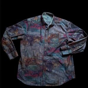 BUGATCHI 2xl Men's Multicolor Casual Shirt
classic fit 100% cotton  black green